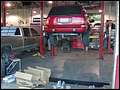 1994 Jeep Grand Cherokee ZJ with suspension hanging